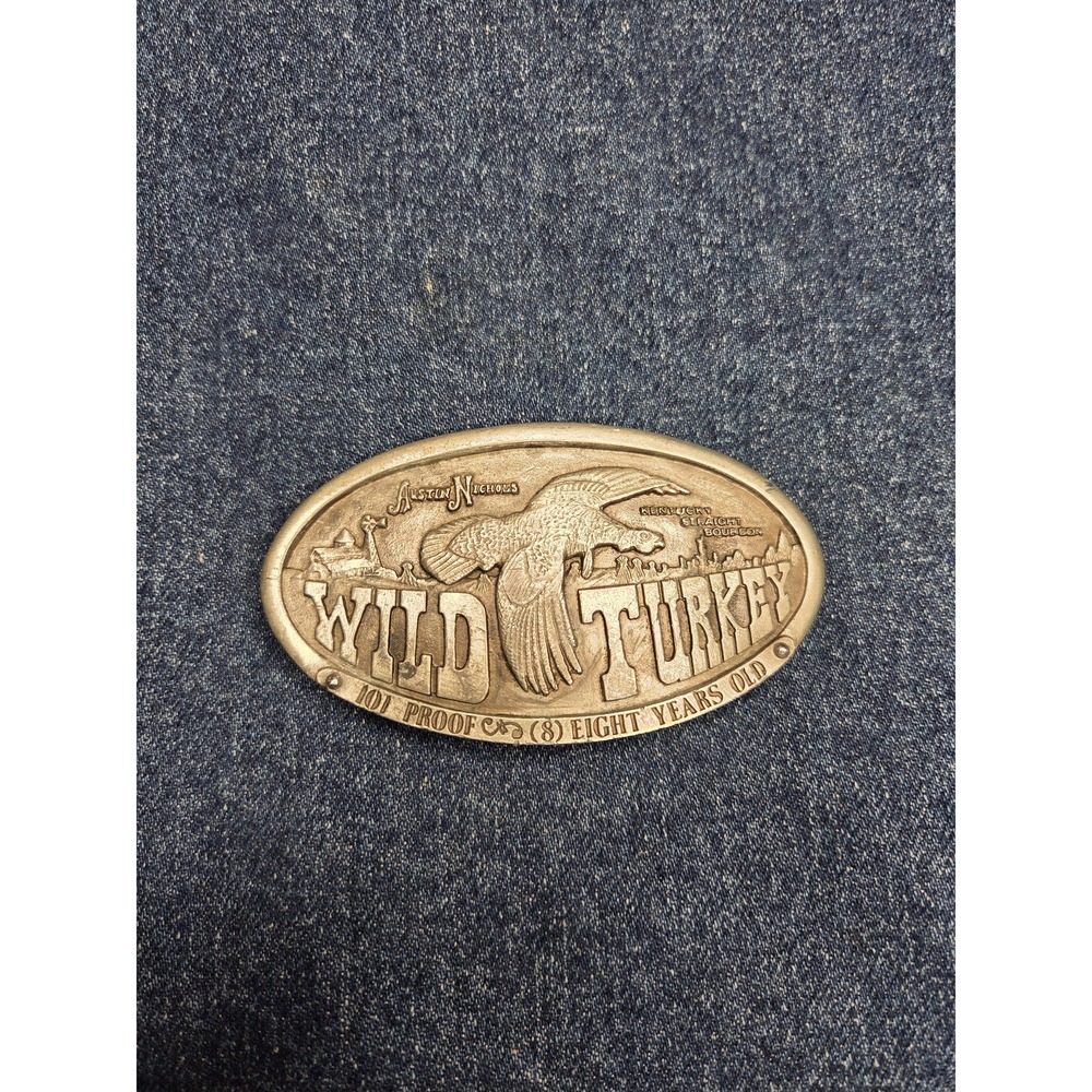 Wild Turkey 1974 Ltd Edition Bergamot Brass Belt Buckle